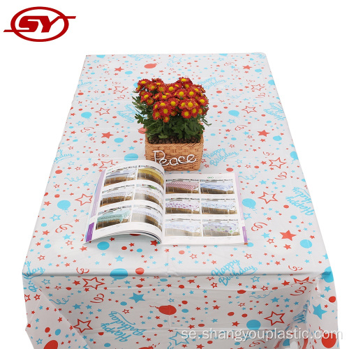 Holiday Peva Pattern Rectangle Table Cloth